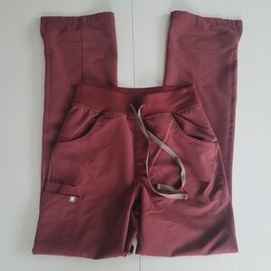 Figs High Waist Kade in Dark Cherry